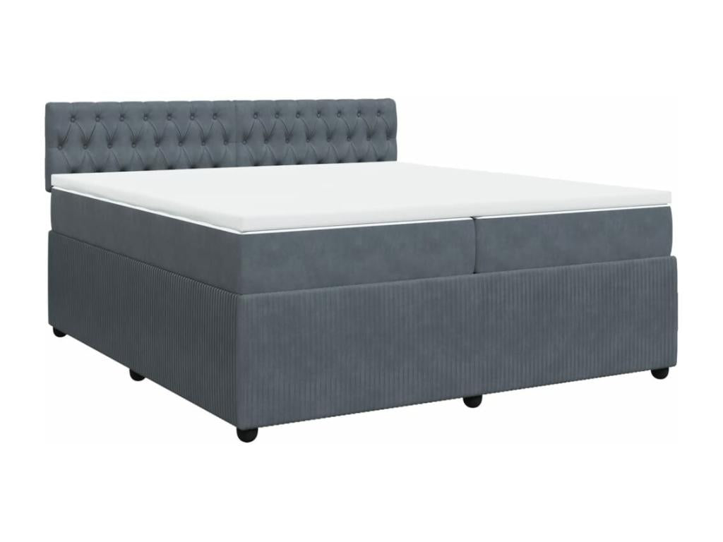 Gray Velvet Mattress, 200 x 200 cm