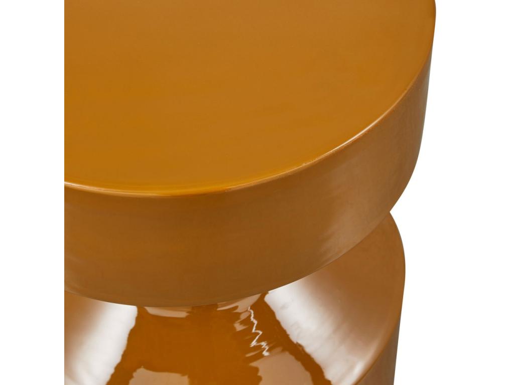 Yellow Metal Side Table