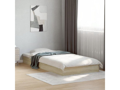 Brown Engineered Wood Bed Frame, 75 x 190 cm