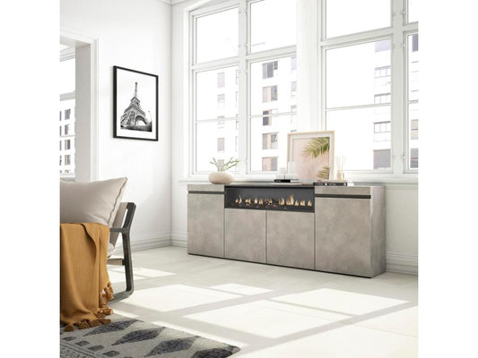 Gray Sideboard, 200 x 75 x 35 cm