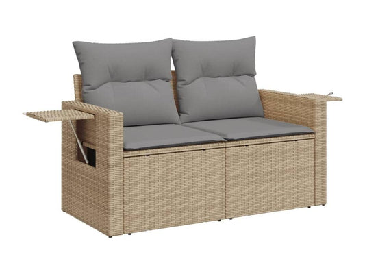 Beige Woven Resin Wicker Outdoor Furniture Set - dlz1766456821129