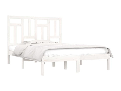 White Pine Wood Bed Frame, 140 x 200 cm