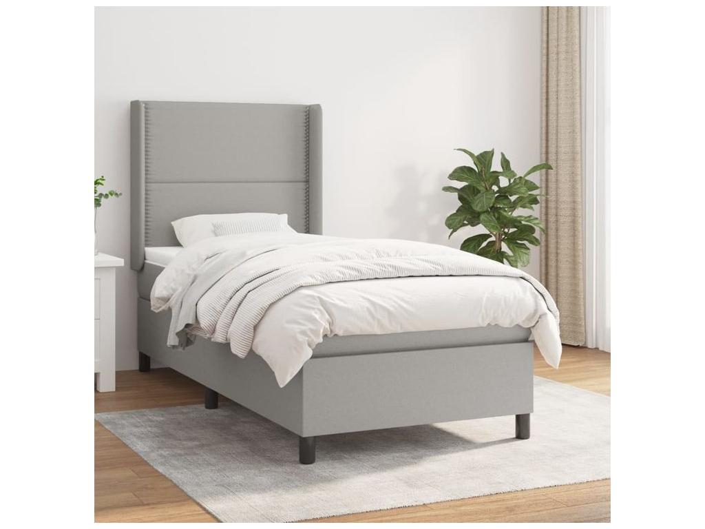 White Fabric Mattress, 90 x 190 cm