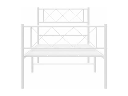 White Metal Bed Frame, 80 x 200 cm