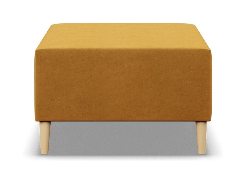 Yellow Ottoman, 70 x 70 cm