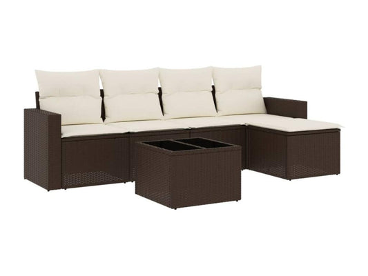 Brown Woven Resin Wicker Outdoor Furniture Set