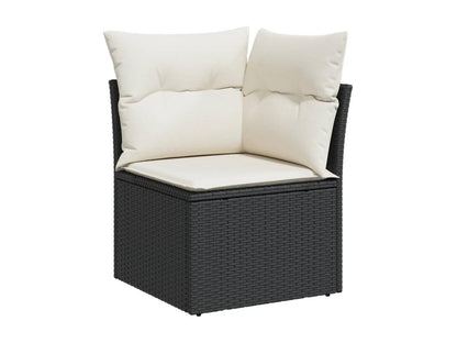 Black Woven Resin Wicker Outdoor Furniture Set - dlz1766456285498