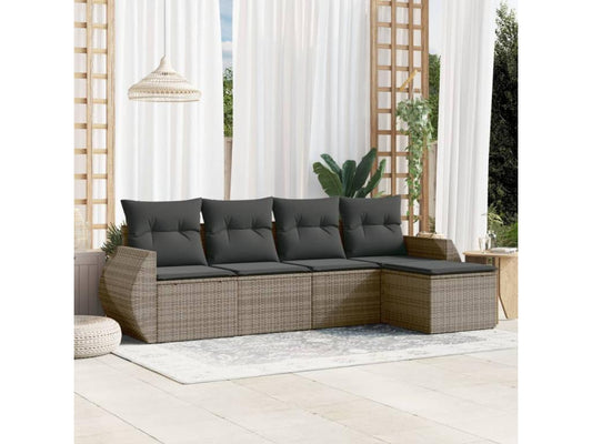 Gray Woven Resin Wicker Outdoor Furniture Set - dlz1766457041075