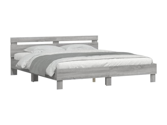 Gray Bed Frame, 200 x 200 cm