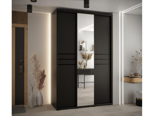 Black Wardrobe, 150 x 45 x 235.2 cm