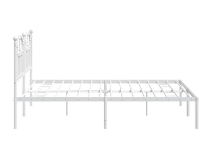 White Metal Bed Frame, 160 x 200 cm - dlz1766456264901