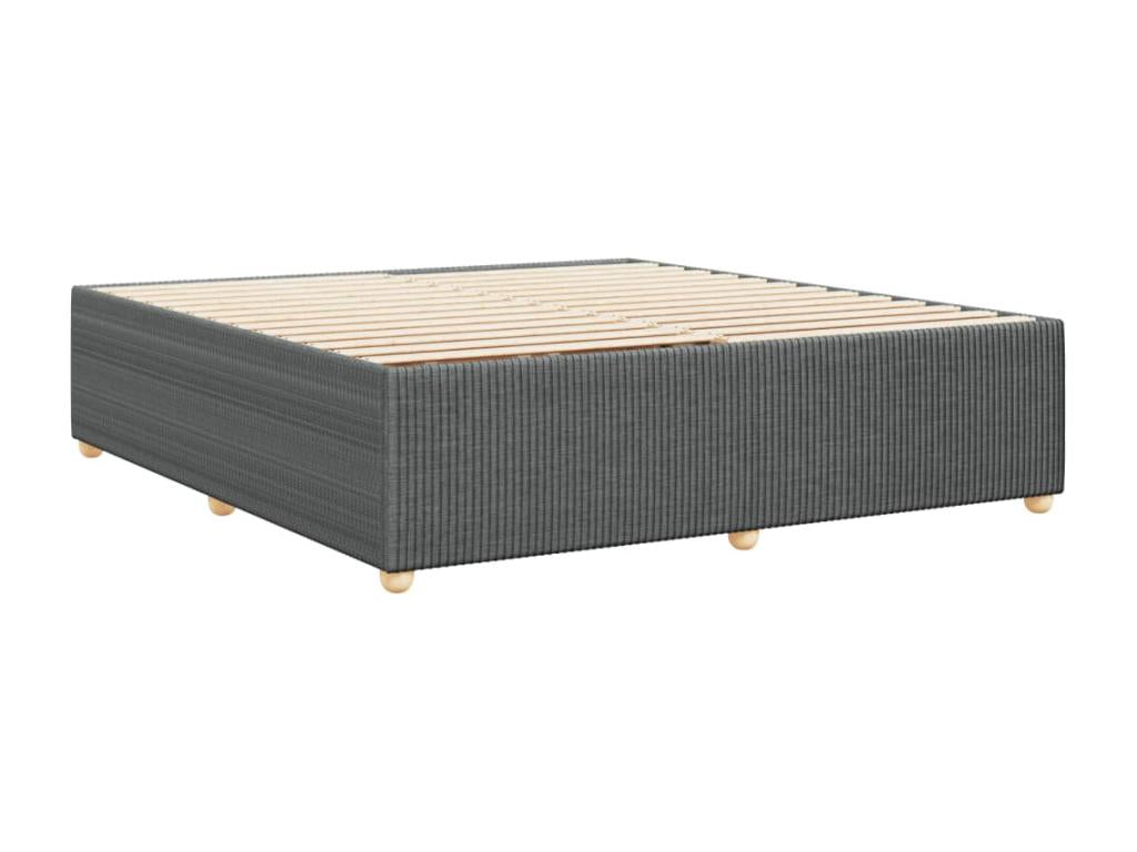 Gray Fabric Bed Frame, 200 x 200 cm