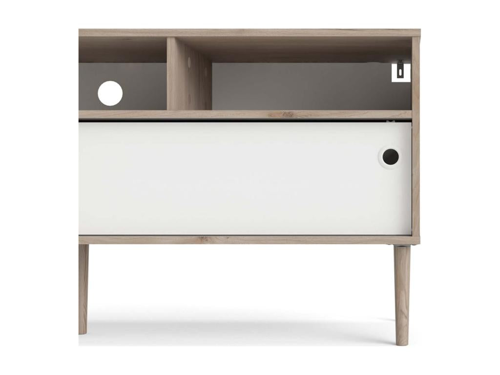 White Oak Wood TV Stand