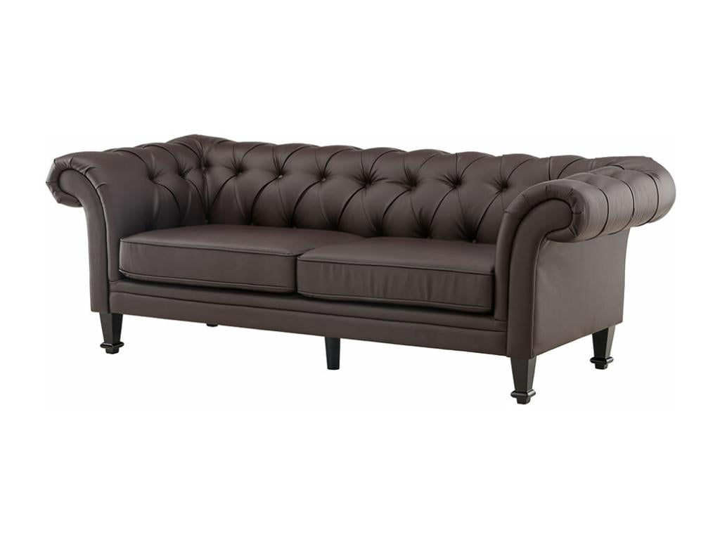 Brown Leather Sofa