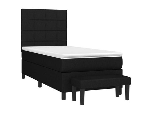Black Fabric Mattress, 90 x 190 cm