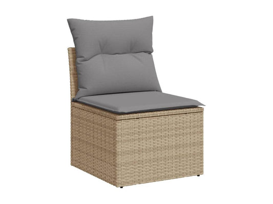 Beige Woven Resin Wicker Outdoor Furniture Set - dlz1766456742768