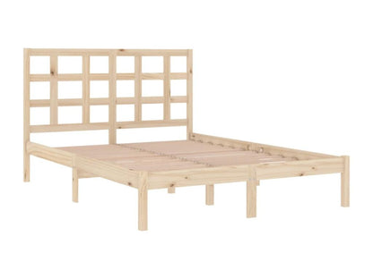 Brown Solid Wood Bed Frame, 160 x 200 cm