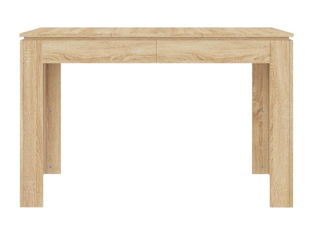 Brown Oak Wood Table, 120 x 60 x 76 cm