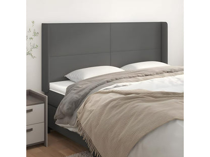 Gray Faux Leather Home Furniture, 163 x 16 x 118 cm