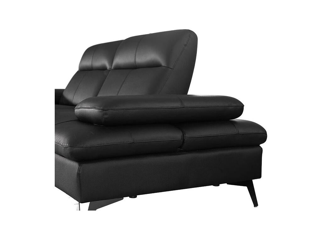 Black Leather Sofa