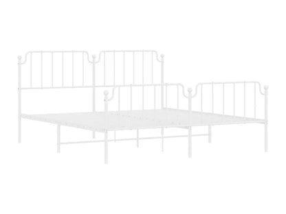 White Metal Bed Frame, 160 x 200 cm - dlz1766456648491