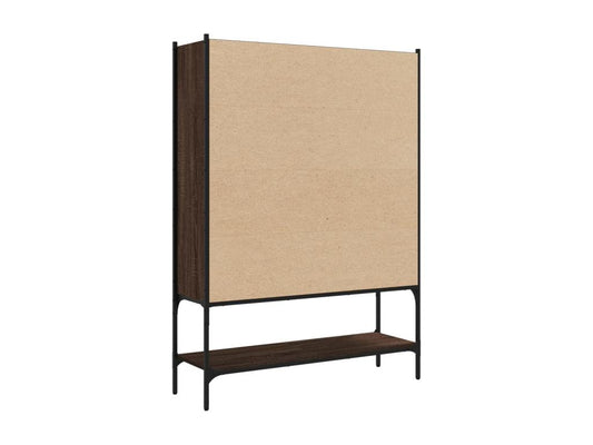 Brown Engineered Wood Bookcase, 102 x 30 x 141.5 cm