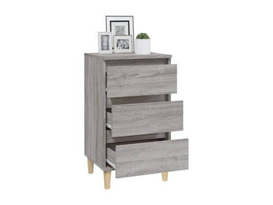 Gray Engineered Wood Table, 40 x 35 x 70 cm