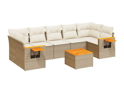 Beige Woven Resin Wicker Outdoor Furniture Set - dlz1766456379657