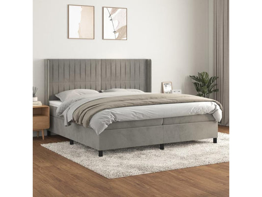 Gray Velvet Mattress, 200 x 200 cm - dlz1766456502923