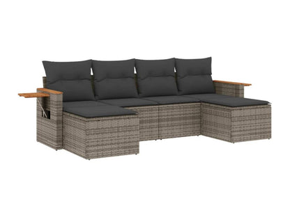 Gray Woven Resin Wicker Outdoor Furniture Set - dlz1766456487672