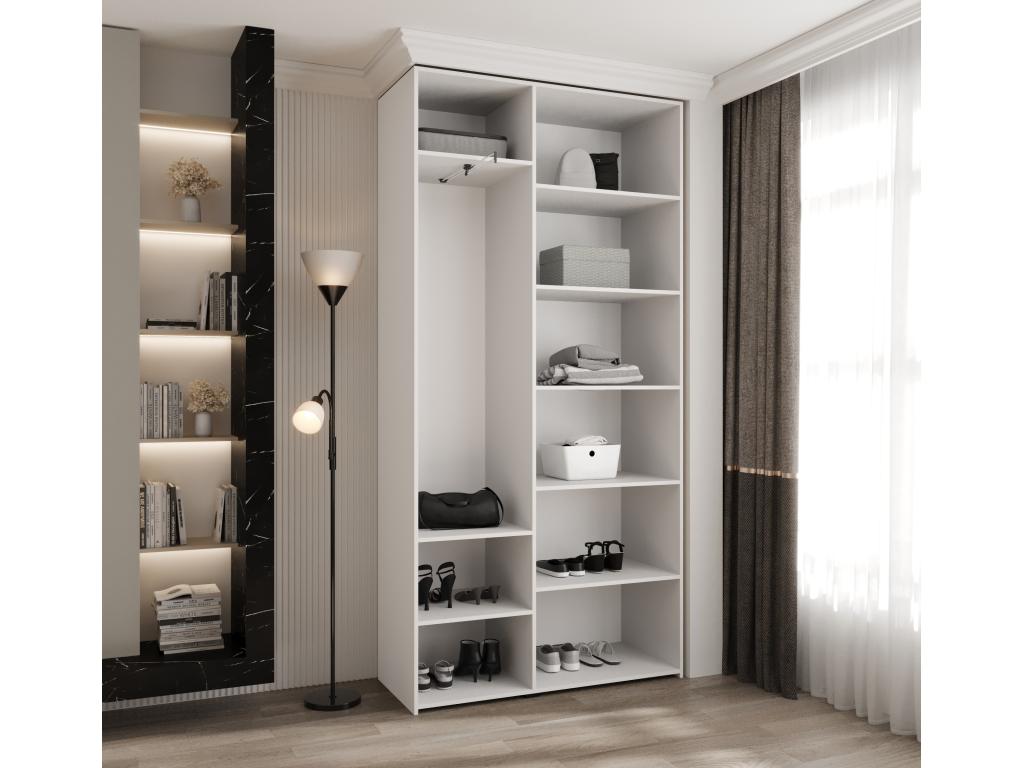 White Wardrobe, 120 x 40 x 245.5 cm