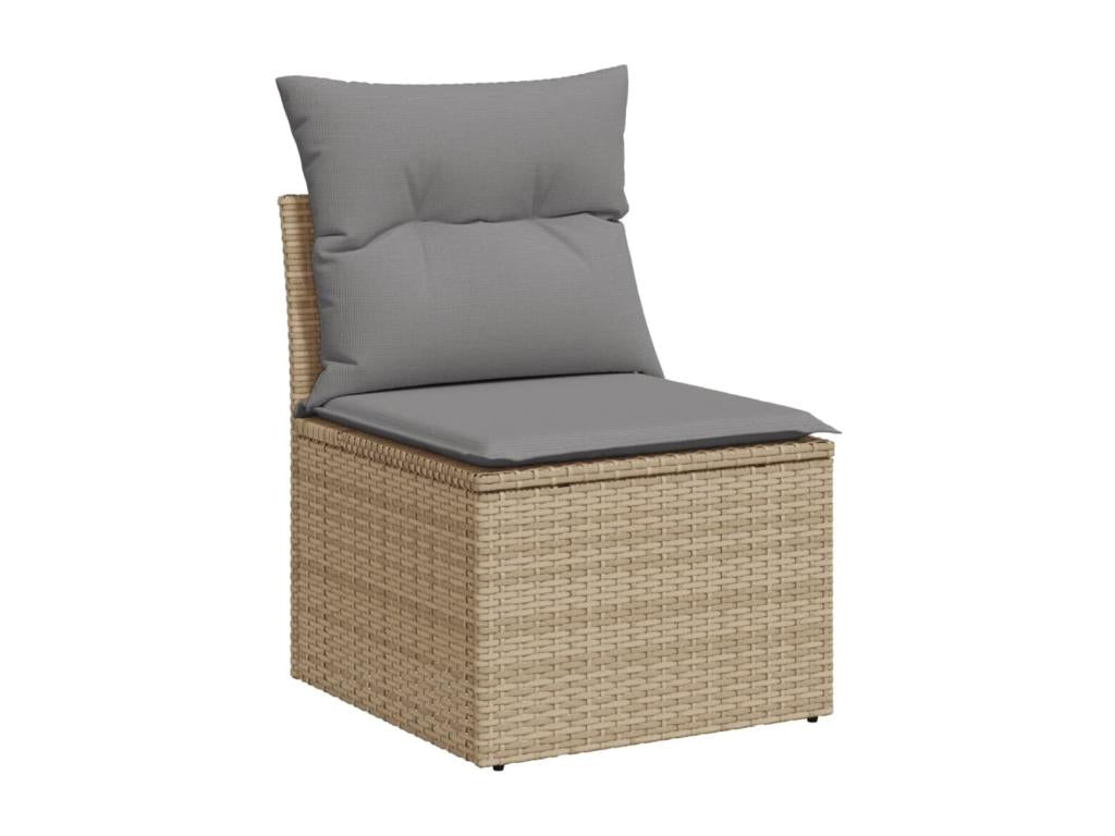 Beige Woven Resin Wicker Outdoor Furniture Set - dlz1766456730360