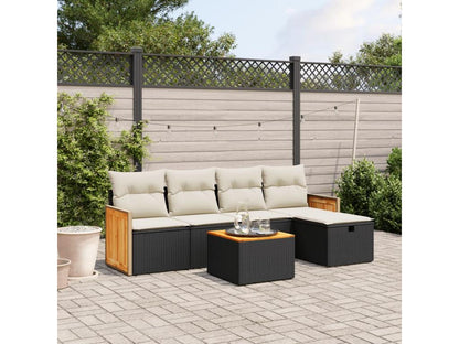 Black Woven Resin Wicker Outdoor Furniture Set - dlz1766456789768