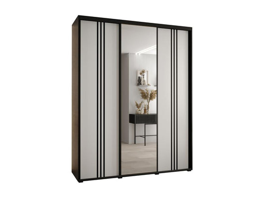 Black Wardrobe, 200 x 45 x 235.2 cm