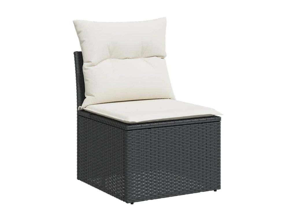 Black Woven Resin Wicker Outdoor Furniture Set - dlz1766456533860