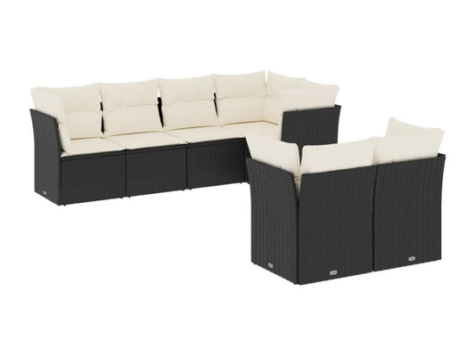 Black Woven Resin Wicker Outdoor Furniture Set - dlz1766456640654
