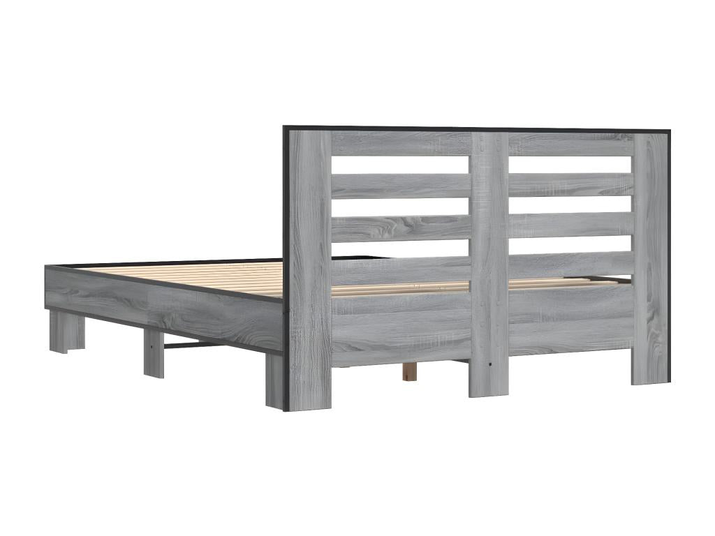 Gray Bed Frame, 120 x 200 cm