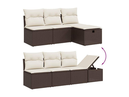 Brown Woven Resin Wicker Outdoor Furniture Set - dlz1766456947401