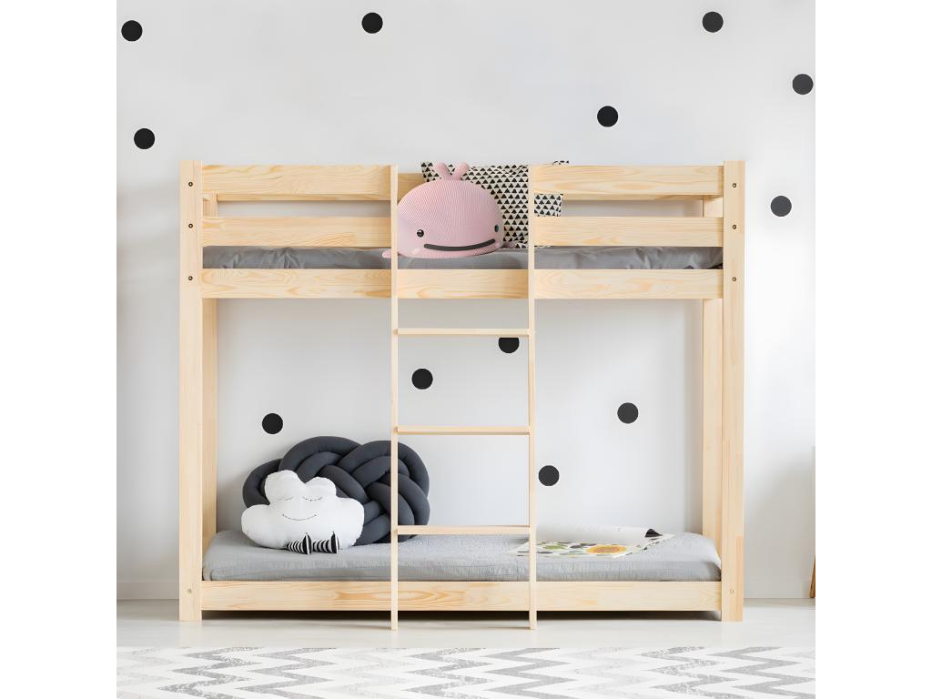 Natural Bunk Bed Frame, 90 x 190 cm