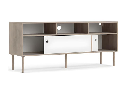 White Oak Wood TV Stand