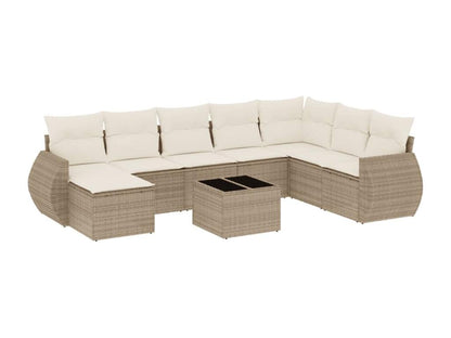 Beige Woven Resin Wicker Outdoor Furniture Set - dlz1766456620803