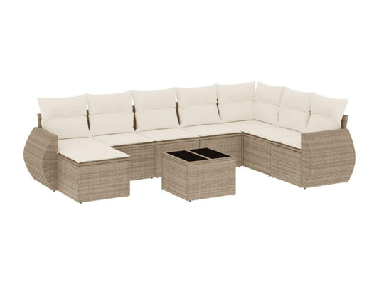 Beige Woven Resin Wicker Outdoor Furniture Set - dlz1766456620803