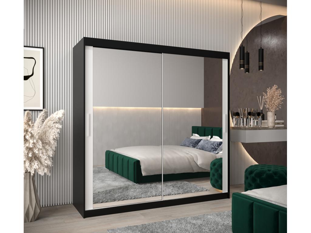 Black Wardrobe, 200 x 62 x 200 cm