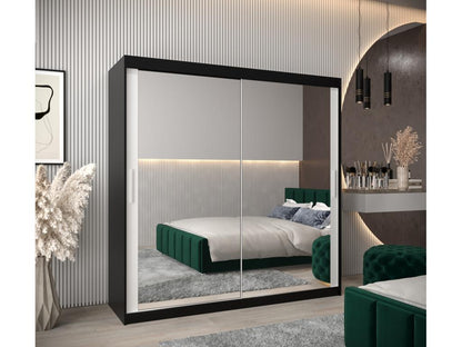 Black Wardrobe, 200 x 62 x 200 cm