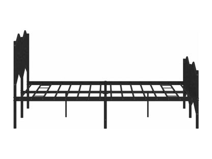 Black Metal Bed Frame, 140 x 190 cm