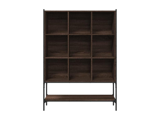 Brown Engineered Wood Bookcase, 102 x 30 x 141.5 cm