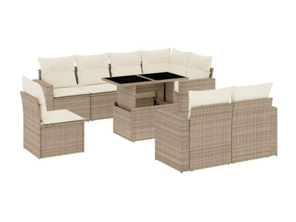 Beige Woven Resin Wicker Outdoor Furniture Set - dlz1766457148403