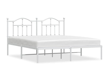 White Metal Bed Frame, 160 x 200 cm - dlz1766456264901