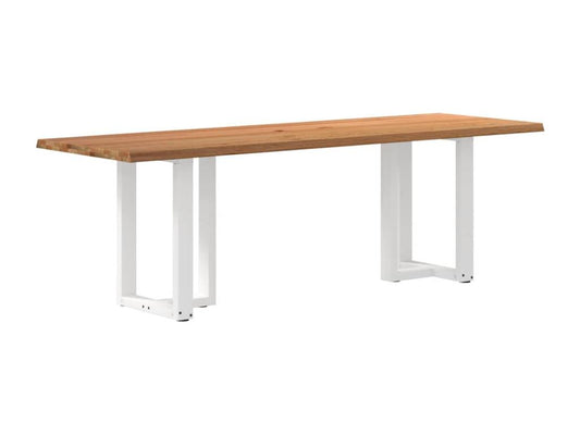 Brown Oak Wood Dining Table