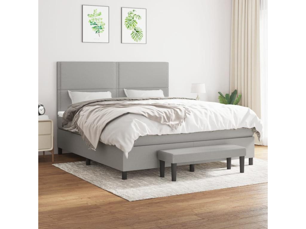 Gray Fabric Mattress, 160 x 200 cm
